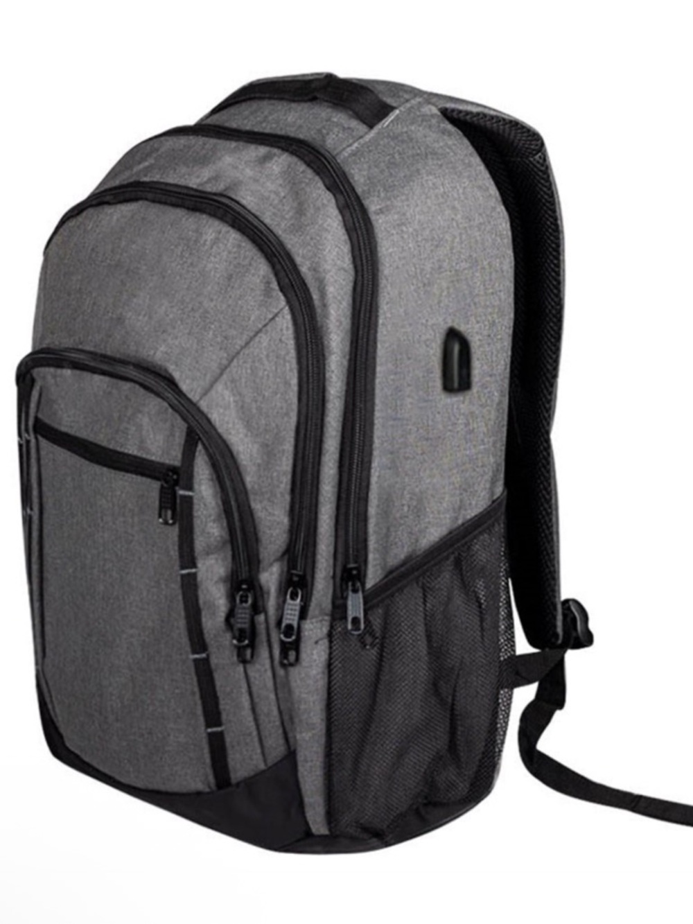 Heathered Laptop Backpack - Picture 2 of 8
